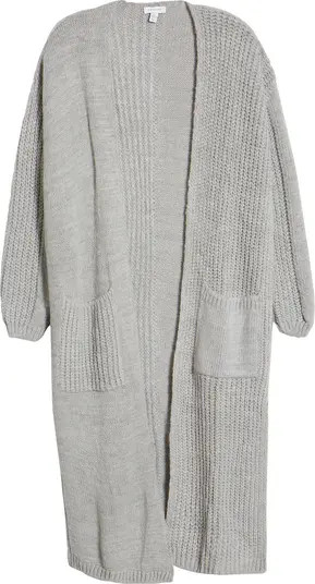Mixed Stitch Longline Cardigan | Nordstrom