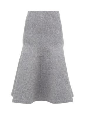 Trumpet-hem cotton-blend jersey midi skirt | Vika Gazinskaya | MATCHESFASHION UK | Matches (UK)