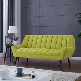 Carson Carrington Mariager Mid-Century Modern Green Velvet Sofa | Bed Bath & Beyond