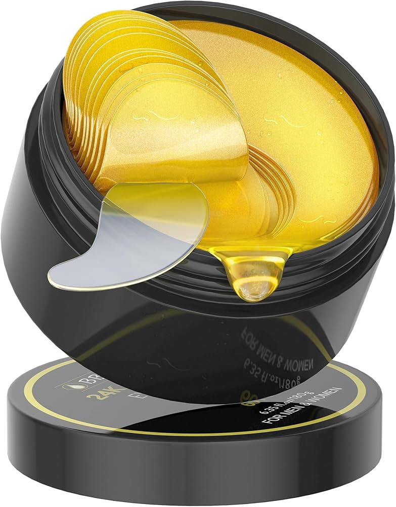 Under Eye Patches, 24K Gold Eye Mask for Puffy Eyes & Dark Circles Treatments, Reduce Under Eye B... | Amazon (US)