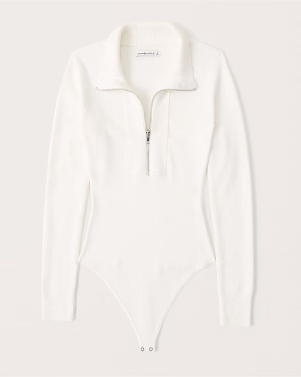 Sweater Zip-Up Bodysuit | Abercrombie & Fitch (US)