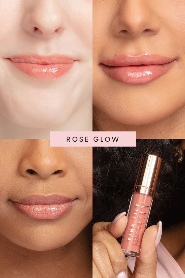 Pink Lily Beauty Blooming Gloss Tinted Lip Oil - Rose Glow | Pink Lily
