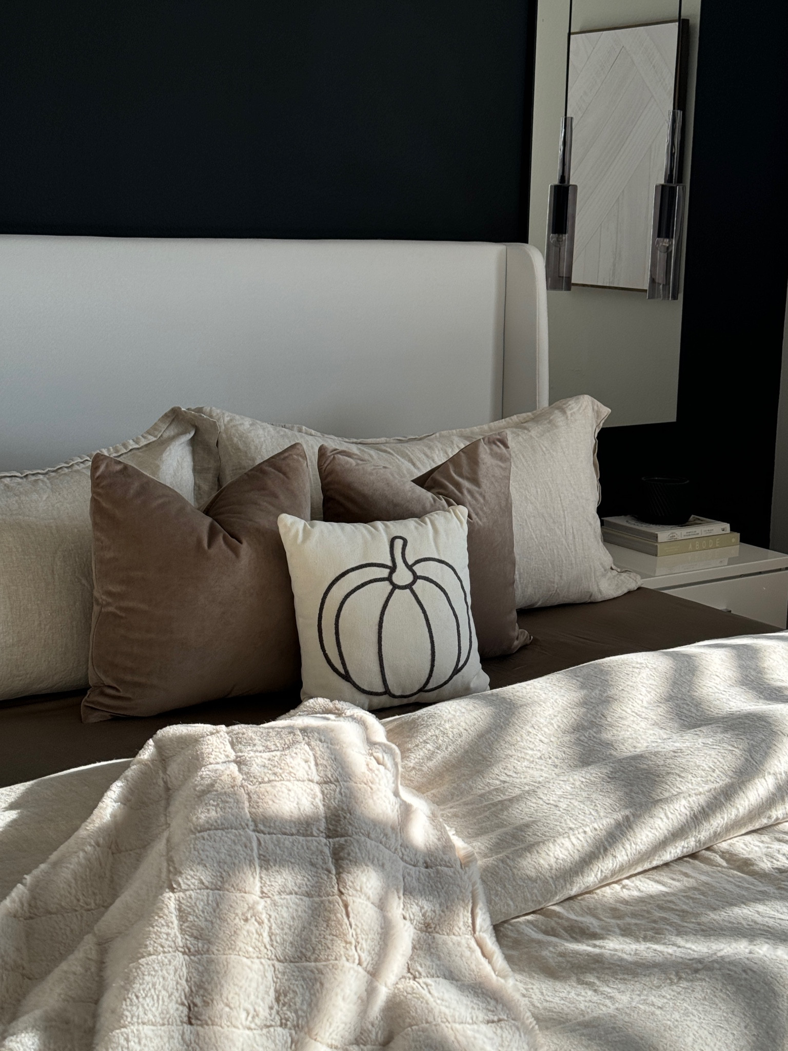 Fall neutral comfy and cozy bedding 🤎🍂

#LTKSeasonal #LTKHome #LTKVideo