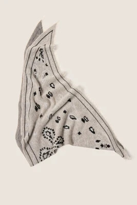 EVEREVE Women's Hayes Knit Bandana, Cream White | Evereve