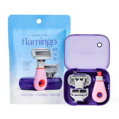 Flamingo Travel Size Razor - 4ct: 5 Blades, Whole Body, Reusable Razor | Target