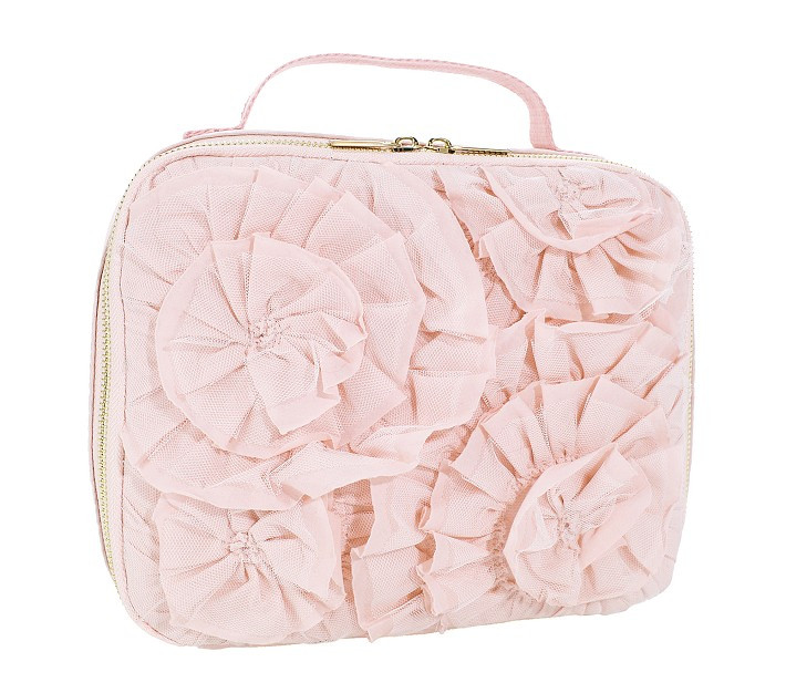 Monique Lhuillier Blush Rosette Cold Pack Lunch Box | Pottery Barn Kids