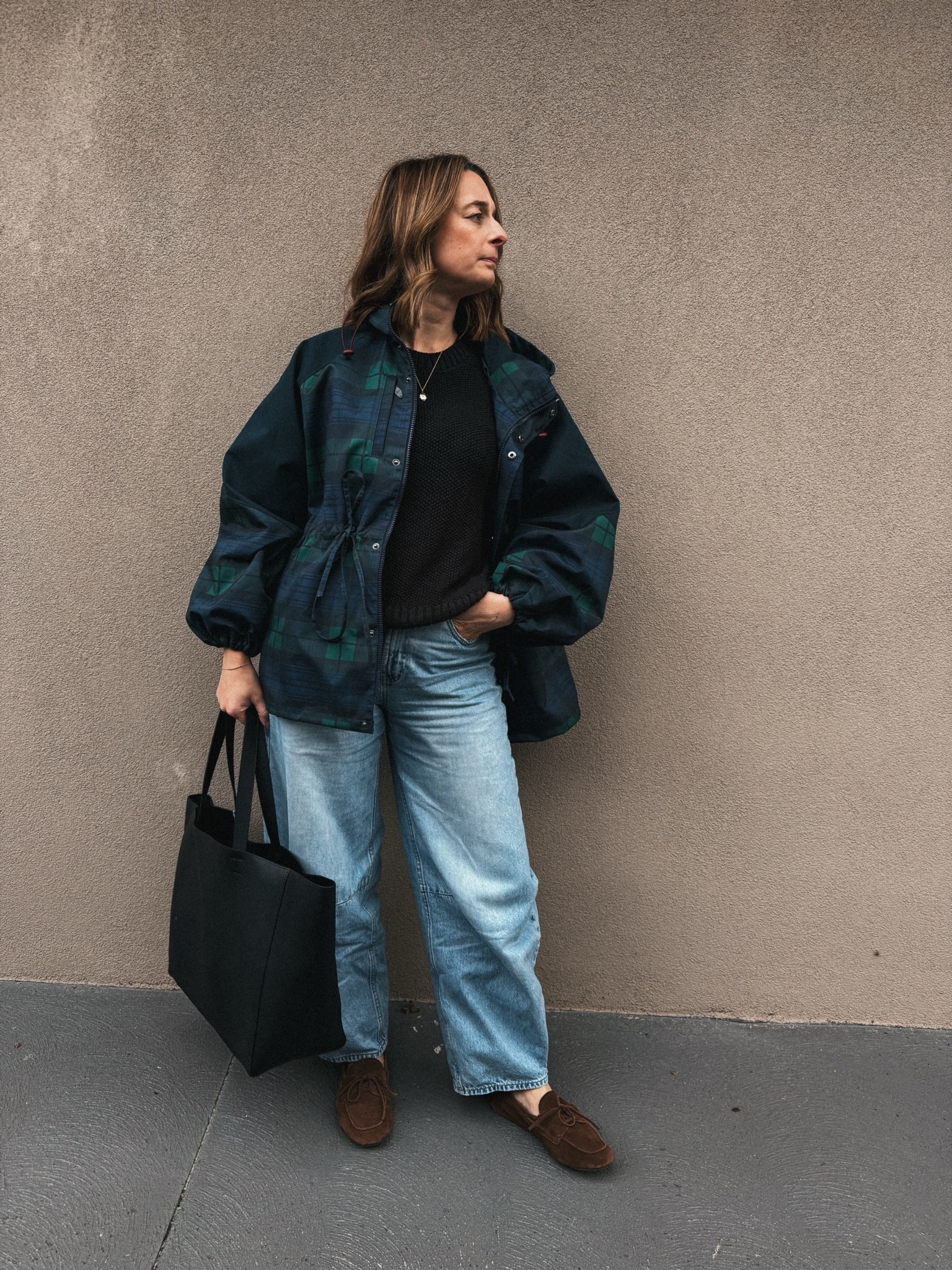 Jacket - Damson Madder. Wearing my usual size 8
Sweater - Foxwood Clothing. Sized up to a 10
Jeans - Assembly Label. Wearing my usual size 26 
Shoes - Assembly Label. Sized up one size.

#LTKshoes #LTKstyletip #LTKuk