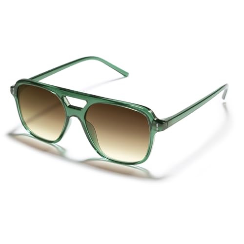 VANLINKER Retro Vintage 70s Square Aviator sunglasses for women men VL9611X | Amazon (US)