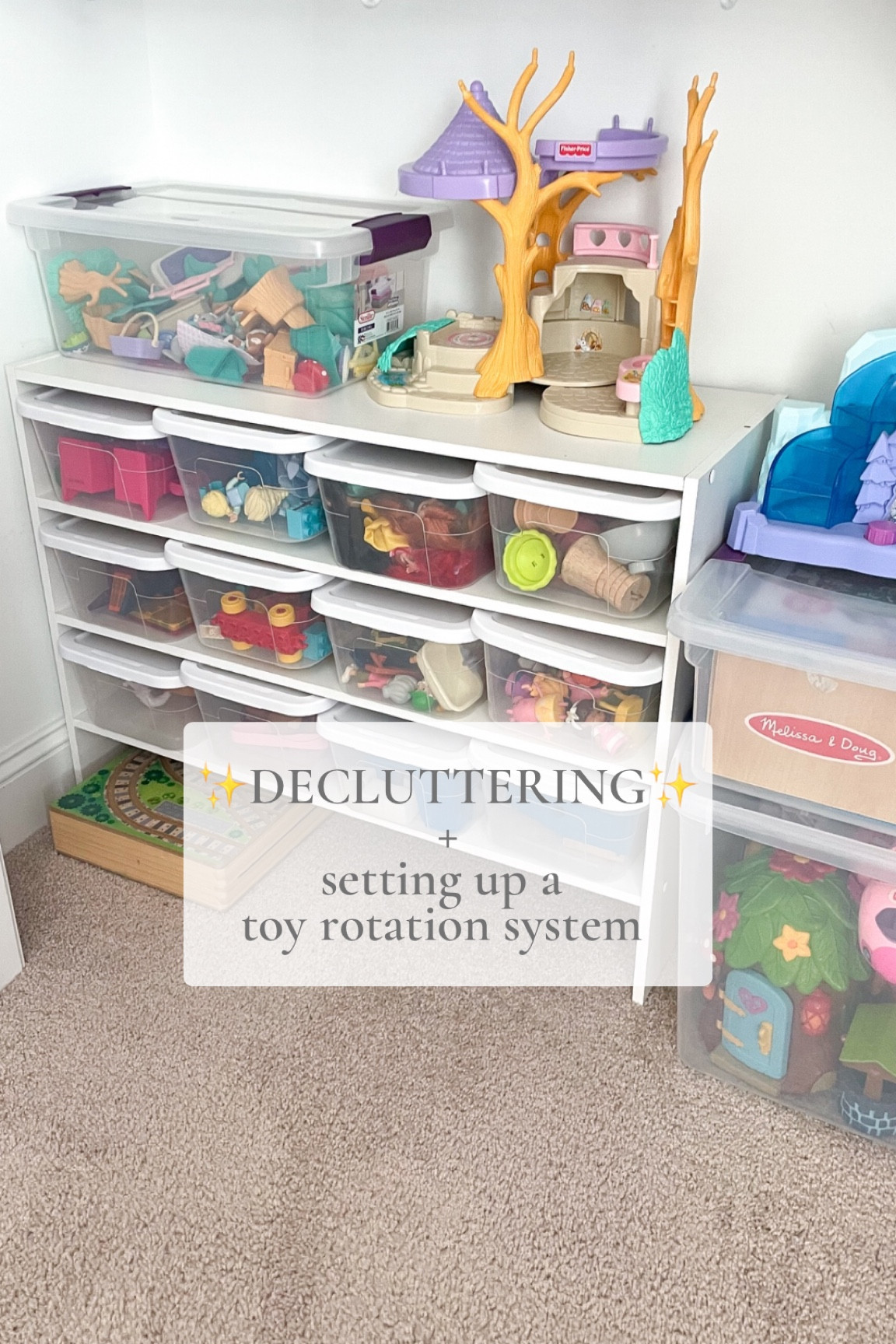 Set up a toy rotation system in Emily’s room!

#LTKhome #LTKfamily #LTKkids