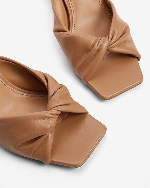 Twist Strap Mule Sandals | Express