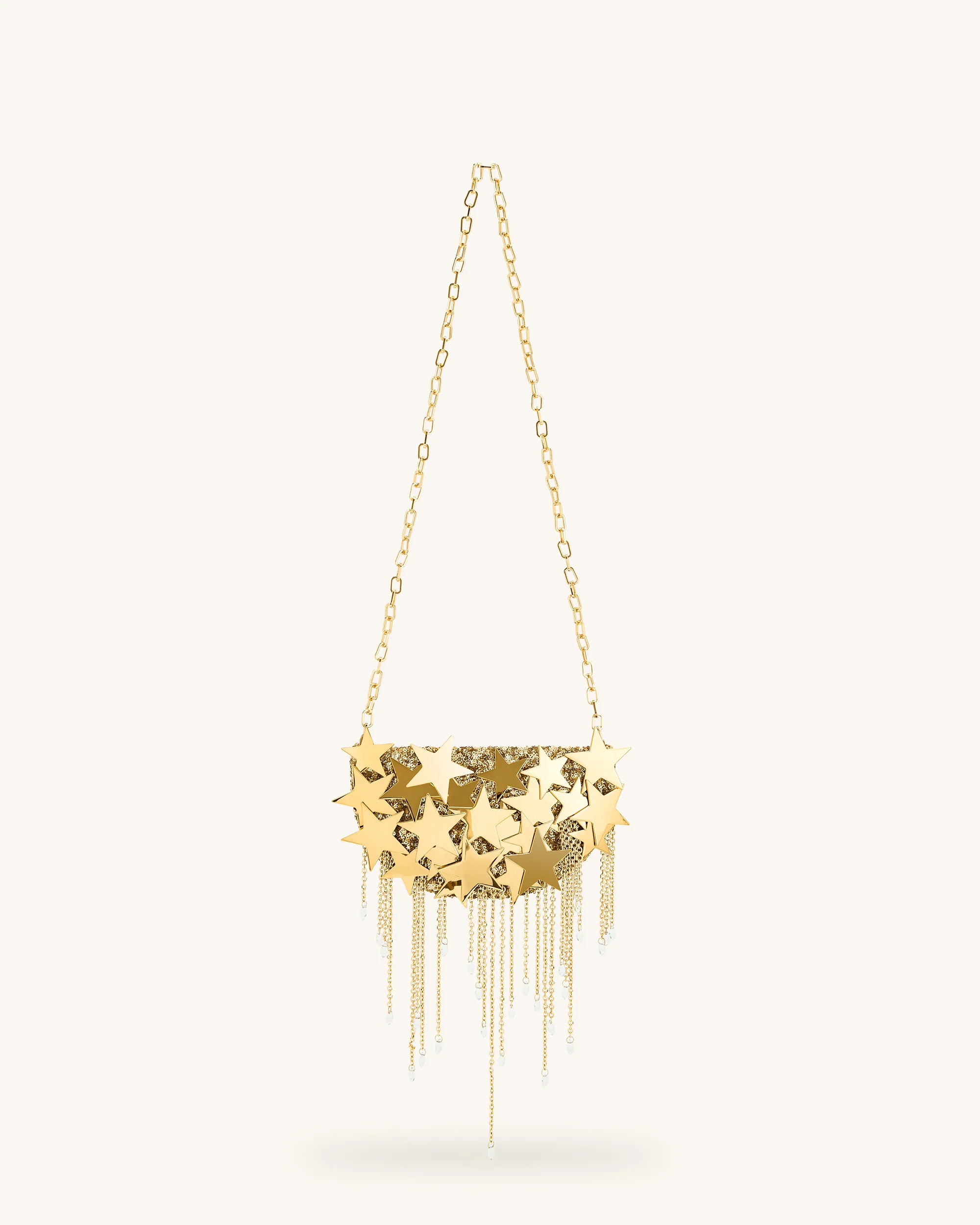 Anika Star-Embellished Chain Bag - Gold | JW PEI US