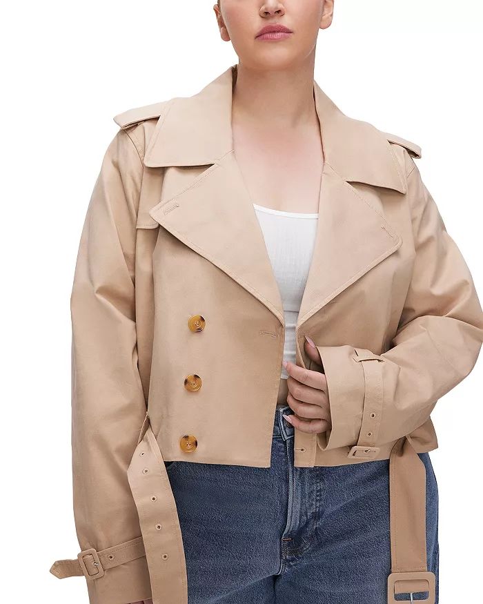 Good American Chino Cropped Trench Jacket Women - Bloomingdale's | Bloomingdale's (US)