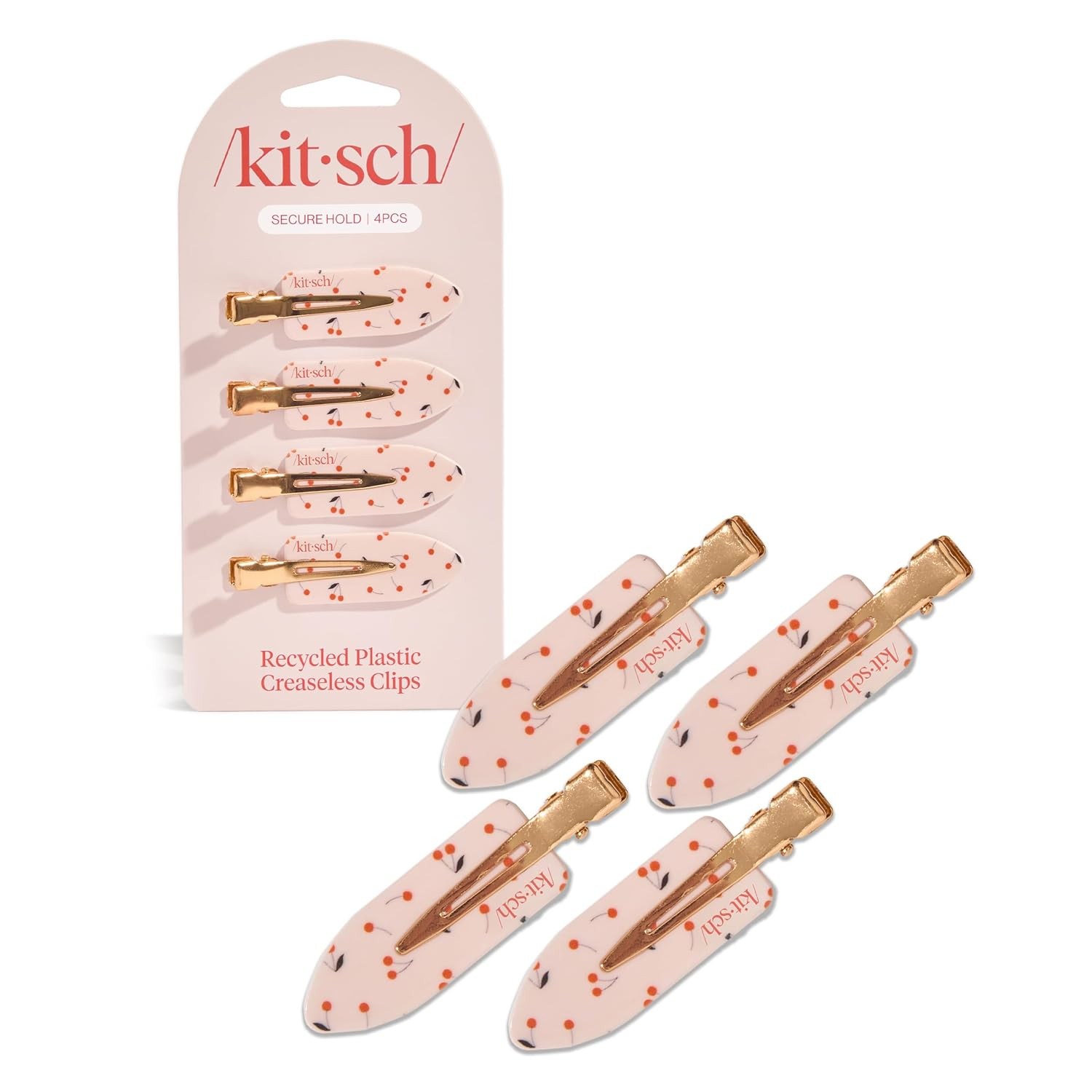 Kitsch Creaseless Hair Clips for Women - No Crease, No Bend Hair Clips for Styling, Bangs, Makeup... | Amazon (US)