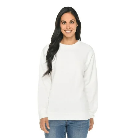 Unisex Sweatshirts for Women Men Sweatshirt Casual Plain Uniform Long Sleeve White Sweaters for Men  | Walmart (US)