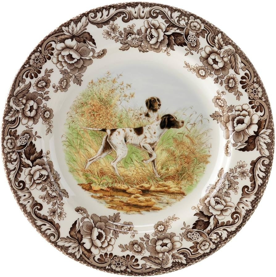 Spode Woodland Salad Plate, Flat Coated Pointer, 8” | Hunting Dogs Collection | Made in England... | Amazon (US)
