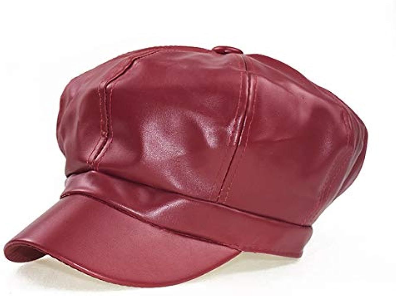 SUNTRADE Women Newsboy Hats,8 Panel Ivy Beret PU Leather Cabbie Cap | Amazon (US)