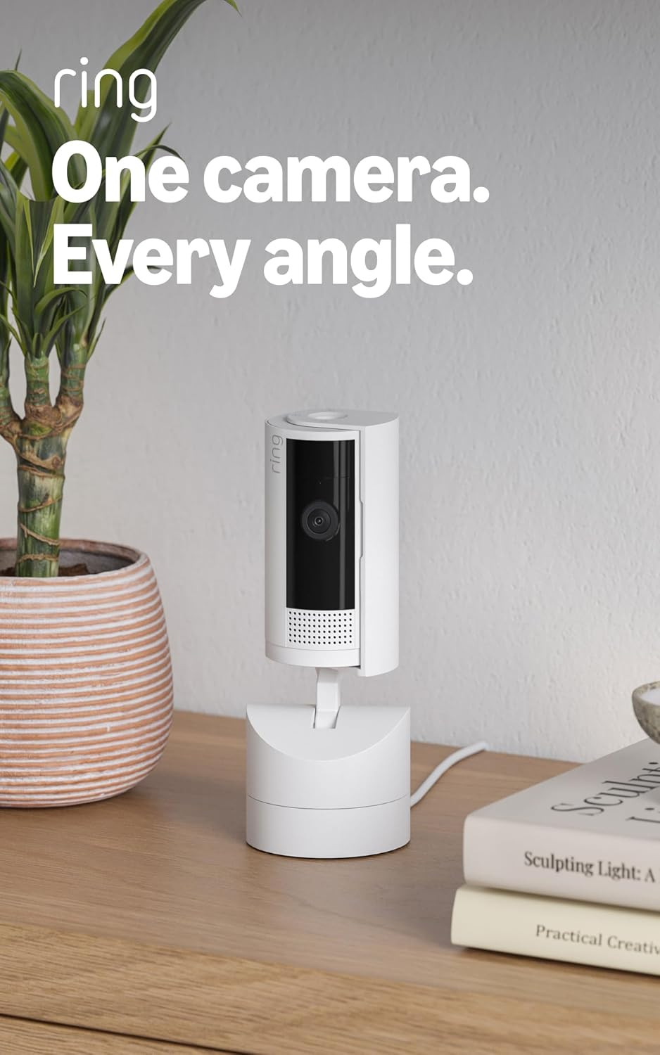 Ring Pan-Tilt Indoor Cam (newest model) — See all around your home or business with 360° pan coverage, HD video, plus Two-Way Talk (2024 release), White | Amazon (US)