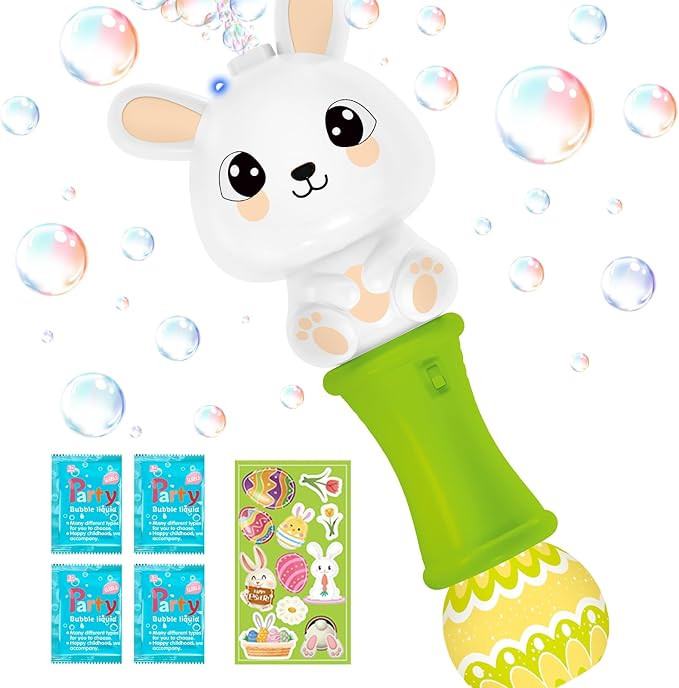 SpringFlower Easter Bubble Wand, Bubble Maker with LED Light-Up Effect for Kids, Bubble Toy for E... | Amazon (US)