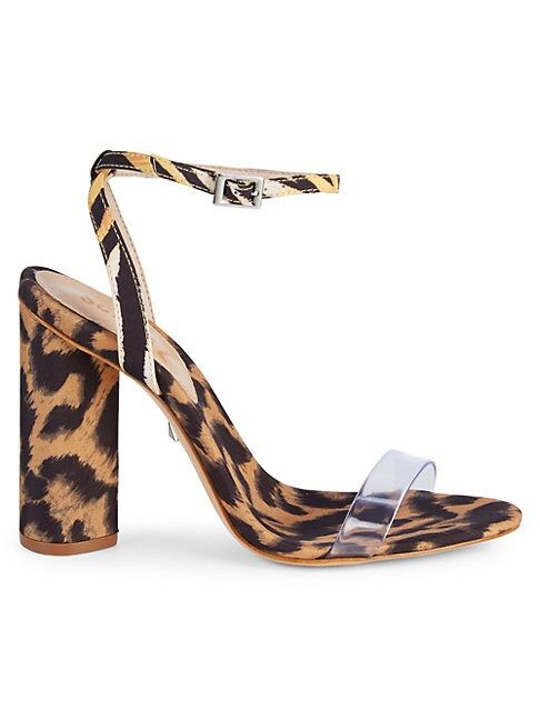 Queen Leopard Print Clear Strap Sandals | Saks Fifth Avenue OFF 5TH