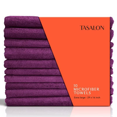 TASALON Microfiber Hair Towel for Salon - 10 Pack Purple | Target
