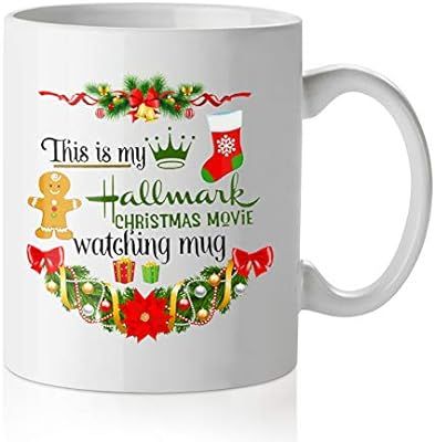 This Is My Hallmark Christmas Movie Watching Mug, Funny Coffee Mugs Birthday Holiday Gifts For Wo... | Amazon (US)