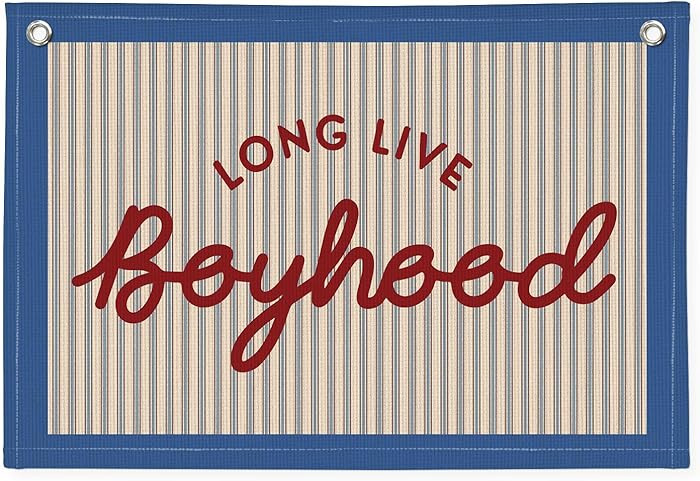 Long Live Boyhood Banner, Boy Nursery Decor, Canvas Banner Wall Hanging Flag Decor for Nursery Pl... | Amazon (US)