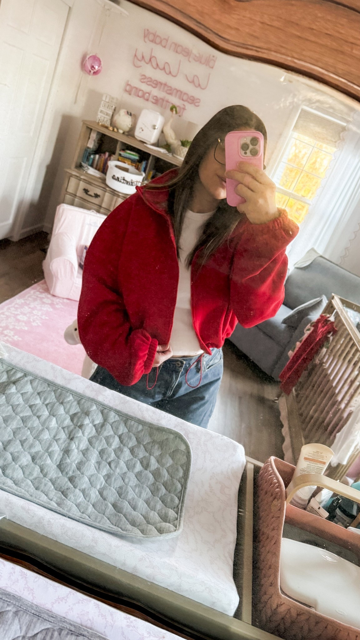 Last minute mom shopping uniform today. Who else is still shopping?
-
This fleece cropped jacket is under $50 and I took a large for an oversized look. You can shop it here:
-


#LTKFindsUnder50 #LTKootd #LTKmomlife
