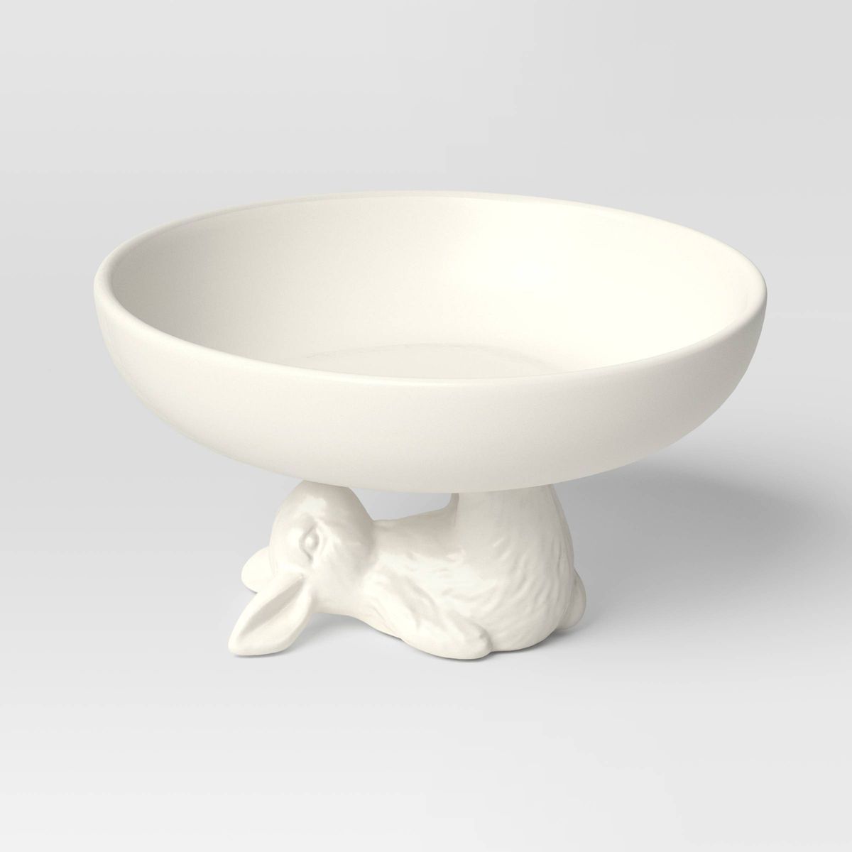 19.5oz Stoneware Bunny Pedestal Candy Bowl - Threshold™ | Target