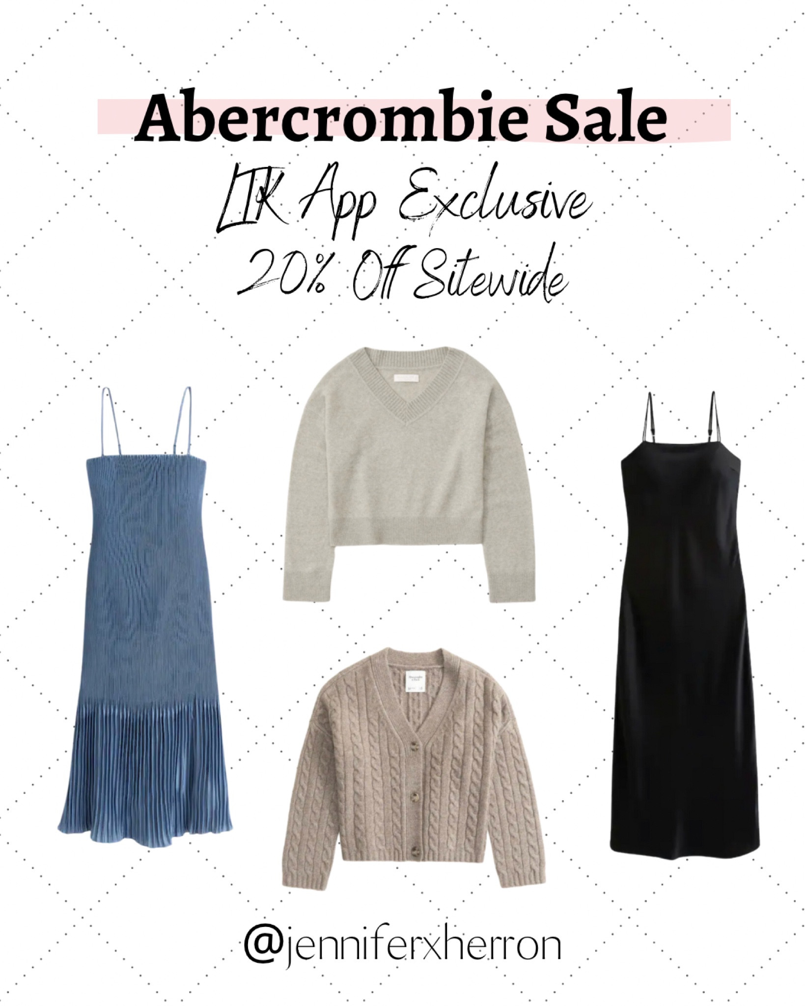 Just a few of my favorite picks from Abercrombie. Everything is currently 20% off using the LTK exclusive code. Last day of the sale is tomorrow 9/24. 🫶

Follow @jenniferxherron for more inspiration ✨

#LTKfindsunder100 #LTKsalealert #LTKSale