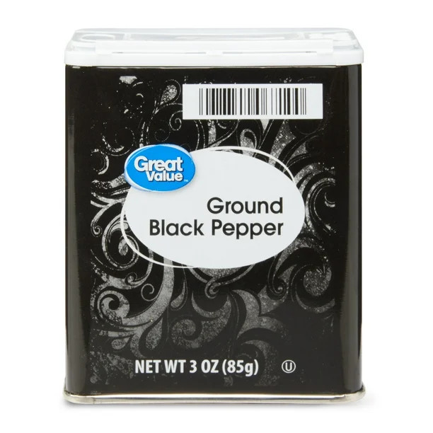 Great Value Pure Ground Black Pepper, 3 oz | Walmart (US)