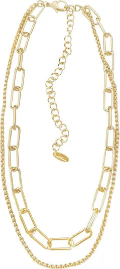 Ettika Double Chain Layered Necklace | Nordstromrack | Nordstrom Rack