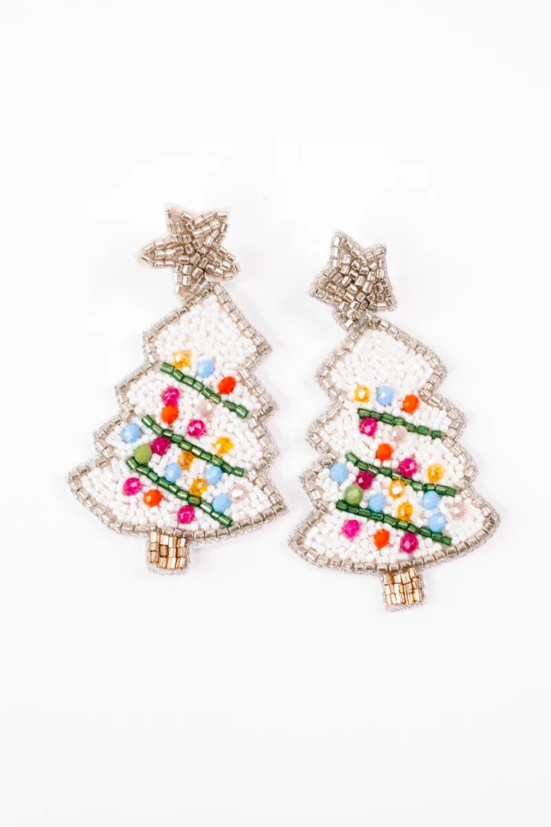 Rockin' Around Earrings - White | The Impeccable Pig