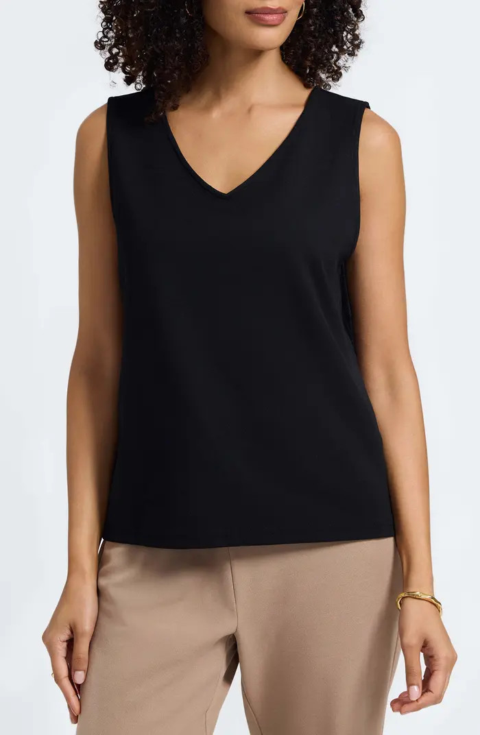 Callie Sleeveless Crepe Knit Top | Nordstrom
