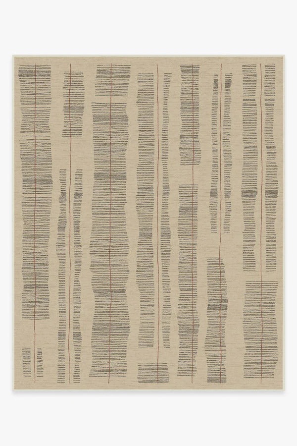 Tempo Black & Sand Rug | Ruggable