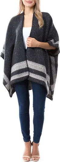 MARCUS ADLER Stripe Trim Ruana | Nordstromrack | Nordstrom Rack