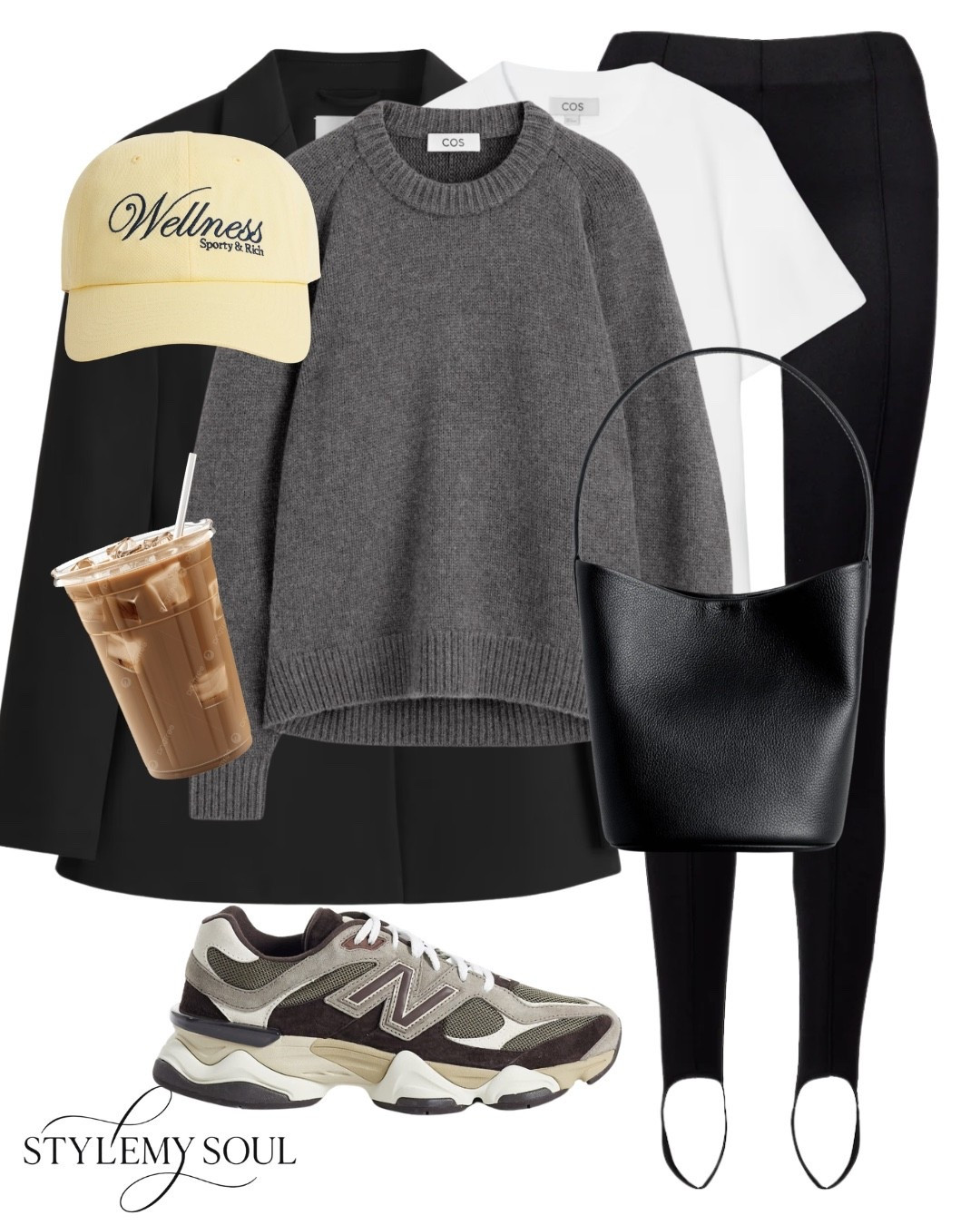 Leggings, black blazer, cap, new balance, grey sweater

#LTKautumn #LTKtravel #LTKmaternity