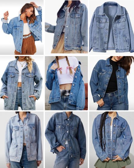 Oversized Jean jackets 😍