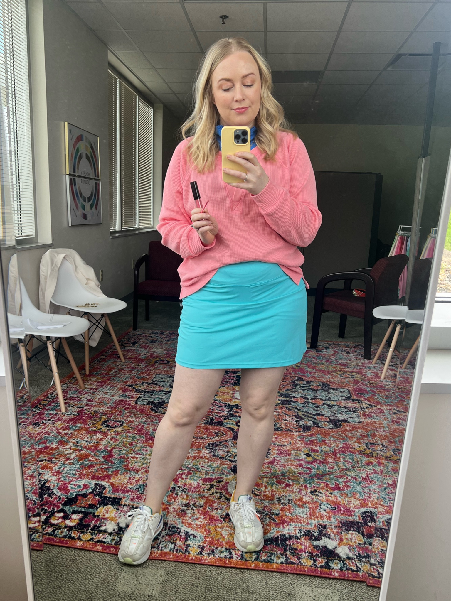 Getting a little golf in this afternoon but also needed this pull over for a chilly office. 

#hocspring | Skort | golf attire | pickle ball 

#LTKfit #LTKsalealert #LTKunder50