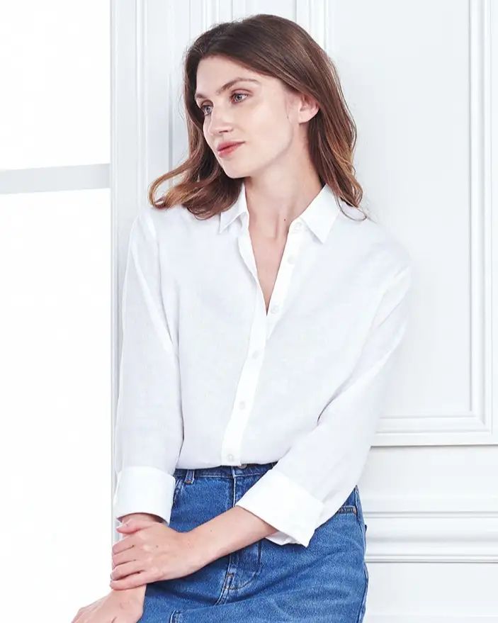 100% European Linen Long Sleeve Shirt | Quince