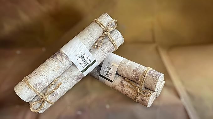 Birch Logs Decoration Wood Logs Foam | Amazon (US)