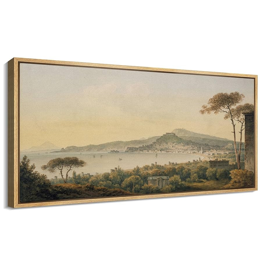 SIGNFORD Extra Large Framed Canvas Print Wall Art Classical Vista Vintage Landscape Illustrations... | Amazon (US)