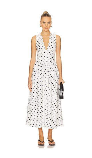 WeWoreWhat Button Front Scallop Dress in White. - size S | Revolve Clothing (Global)