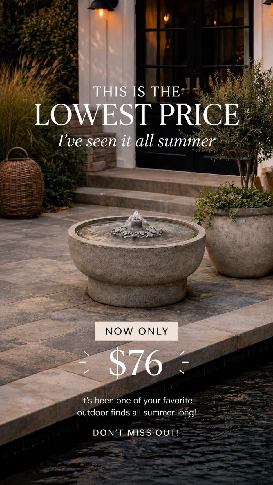 Run one of the most popular outdoor fountains is 40% off right now lowest I’ve seen at Kirkland’s has 40% off the entire store right now

#LTKSaleAlert #LTKHome