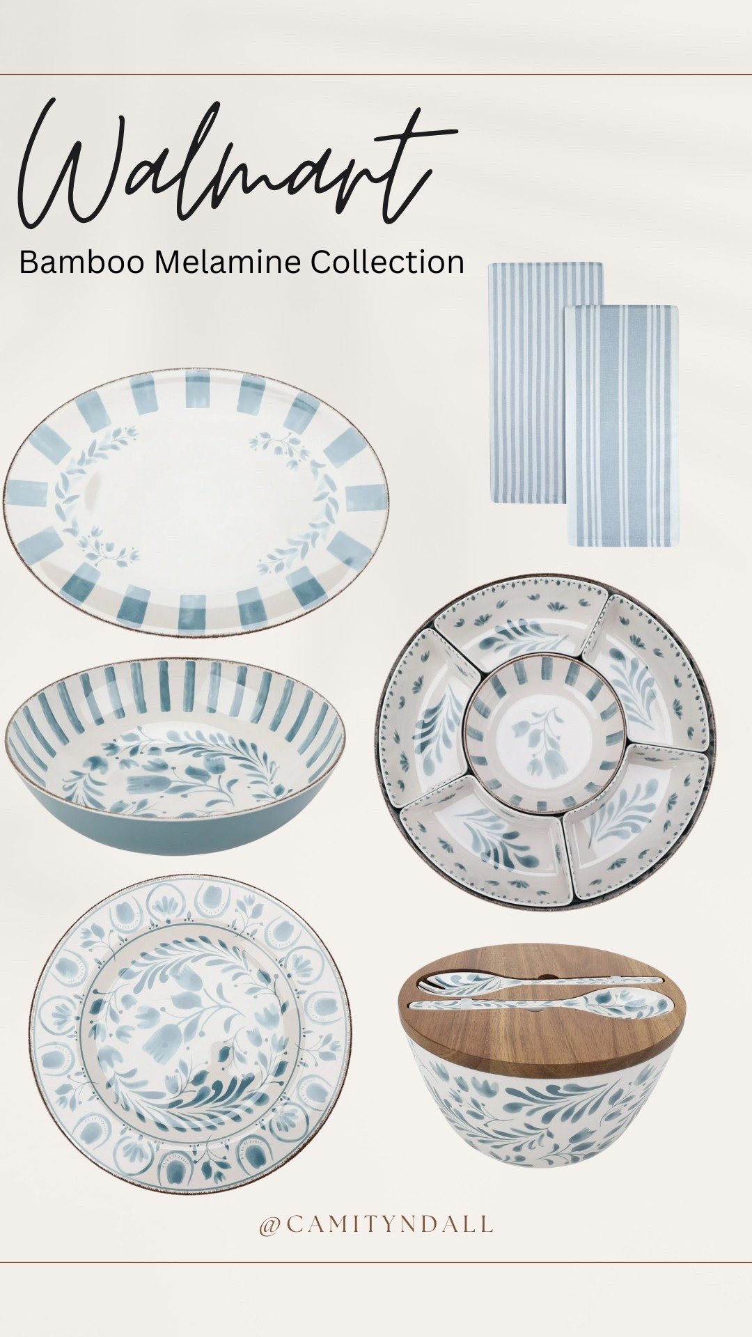 Walmart Better Homes & Gardens Bamboo Melamine Collection 
#walmart #dinnerware 

#LTKHome