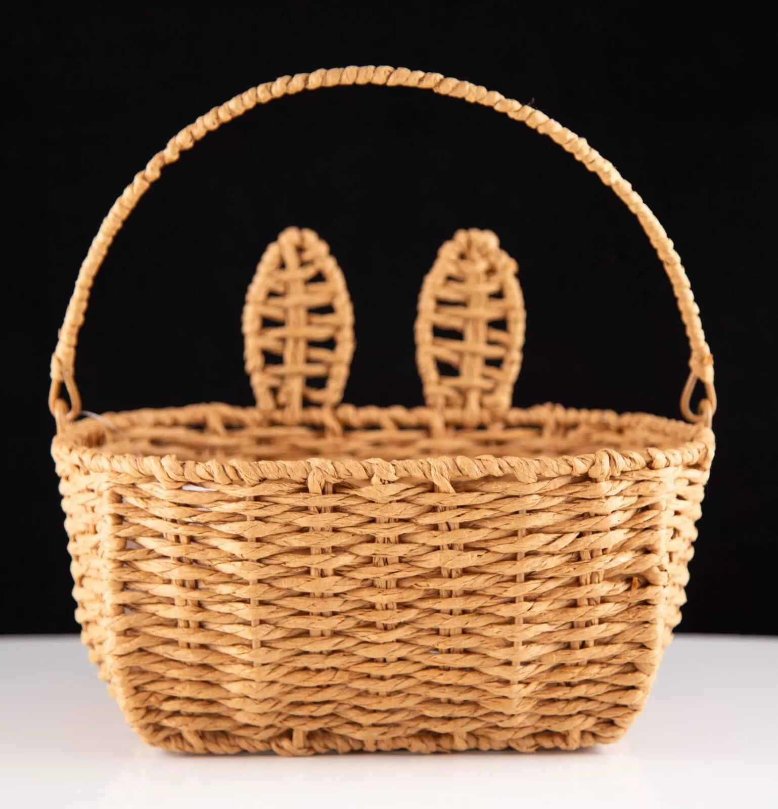 New 2024 Target Bullseye Easter Bunny Ears Wicker Basket  | eBay | eBay US