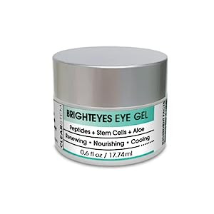 CLEARstem BRIGHTEYES Nourishing Anti-Aging Eye Gel with Collagen Peptides & Aloe, 0.7 Ounce | Amazon (US)