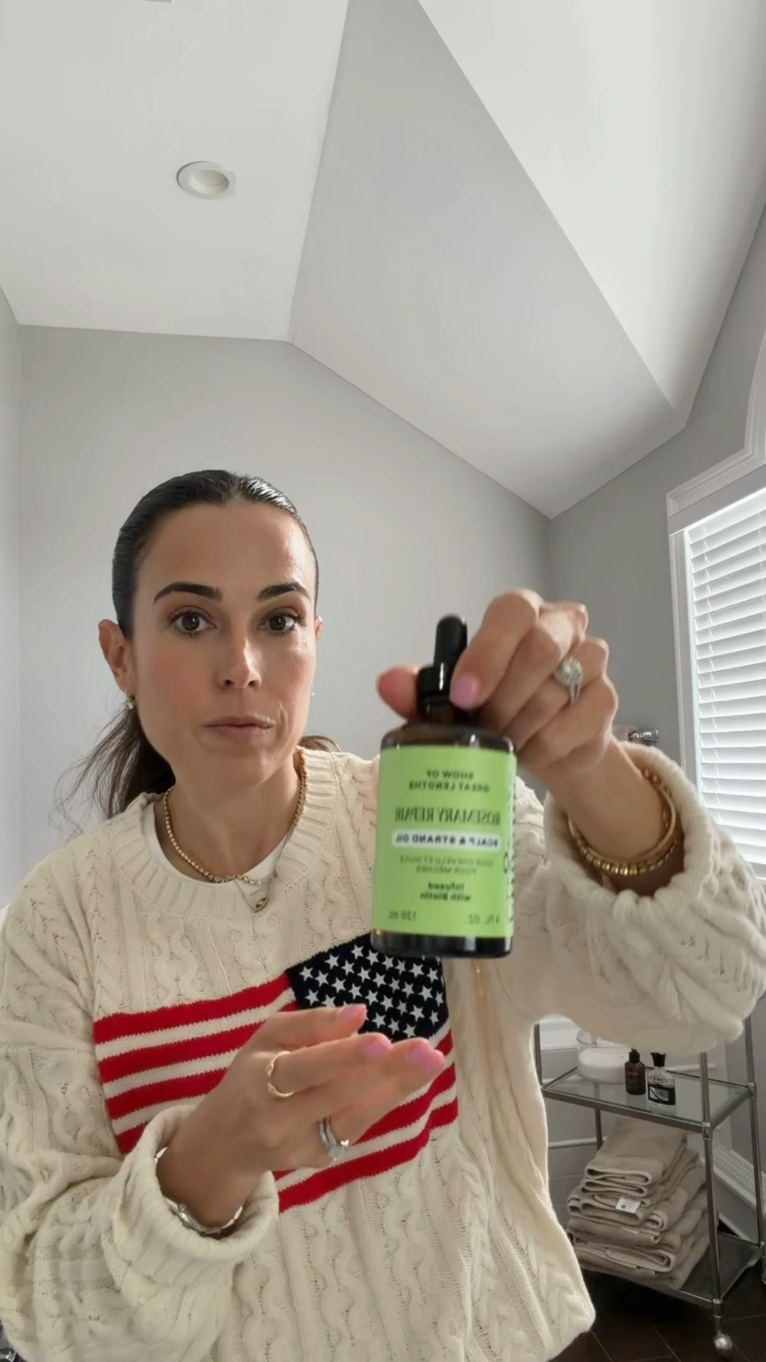 My FAVORITE hair oil to slick back my hair from @Cliganic 🙌🏻 I do this the day or two before I’m going to wash my hair. 
It promotes thicker looking hair, nourishes your hair and scalp and smooths split ends. Only $10!! #ad

#LTKBeauty #LTKOver40 #LTKdayinmylife