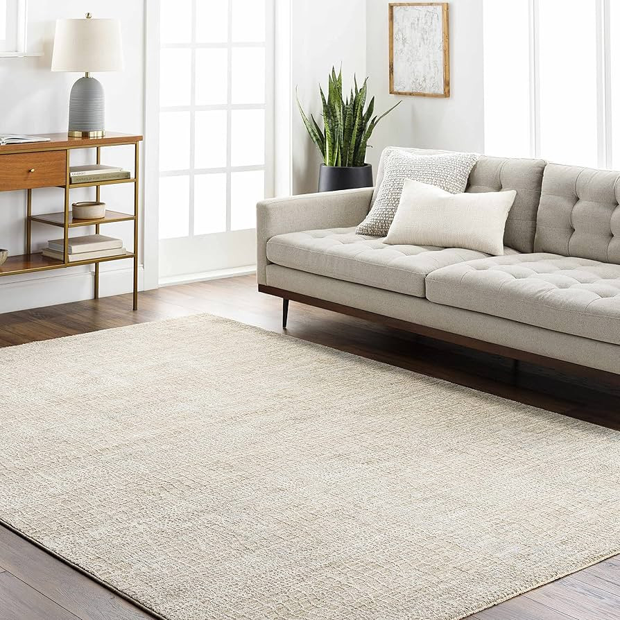 BoutiqueRugs Laina Contemporary Area Rug - Natural Gray - 18" x 18" Sample | Amazon (US)