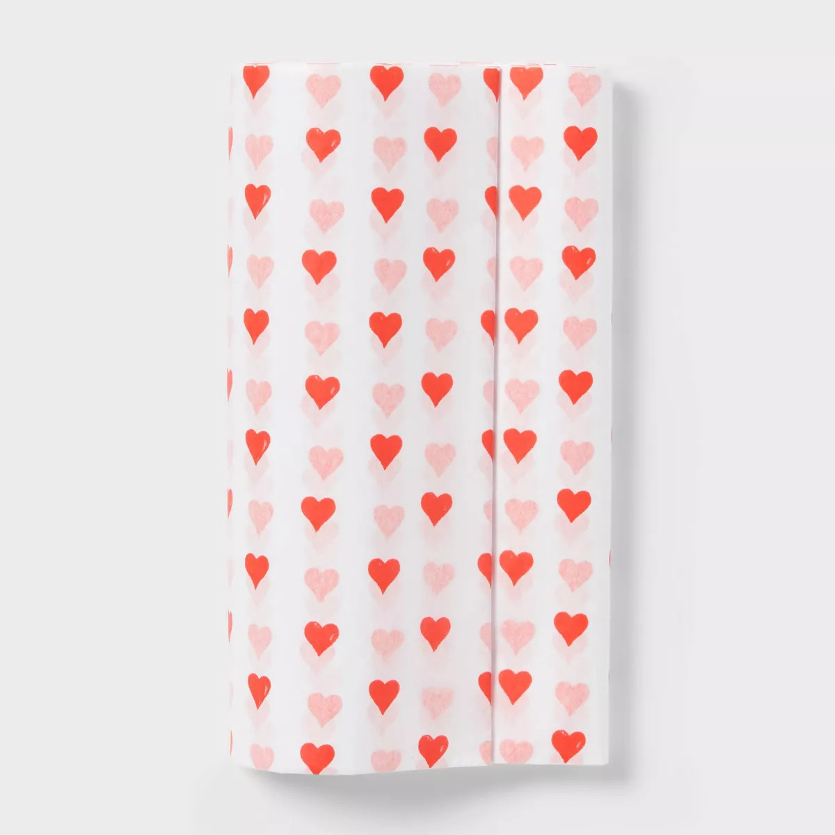 Valentine's Day 8ct Pegged Tissue Red Heart on Cream - Spritz™ | Target