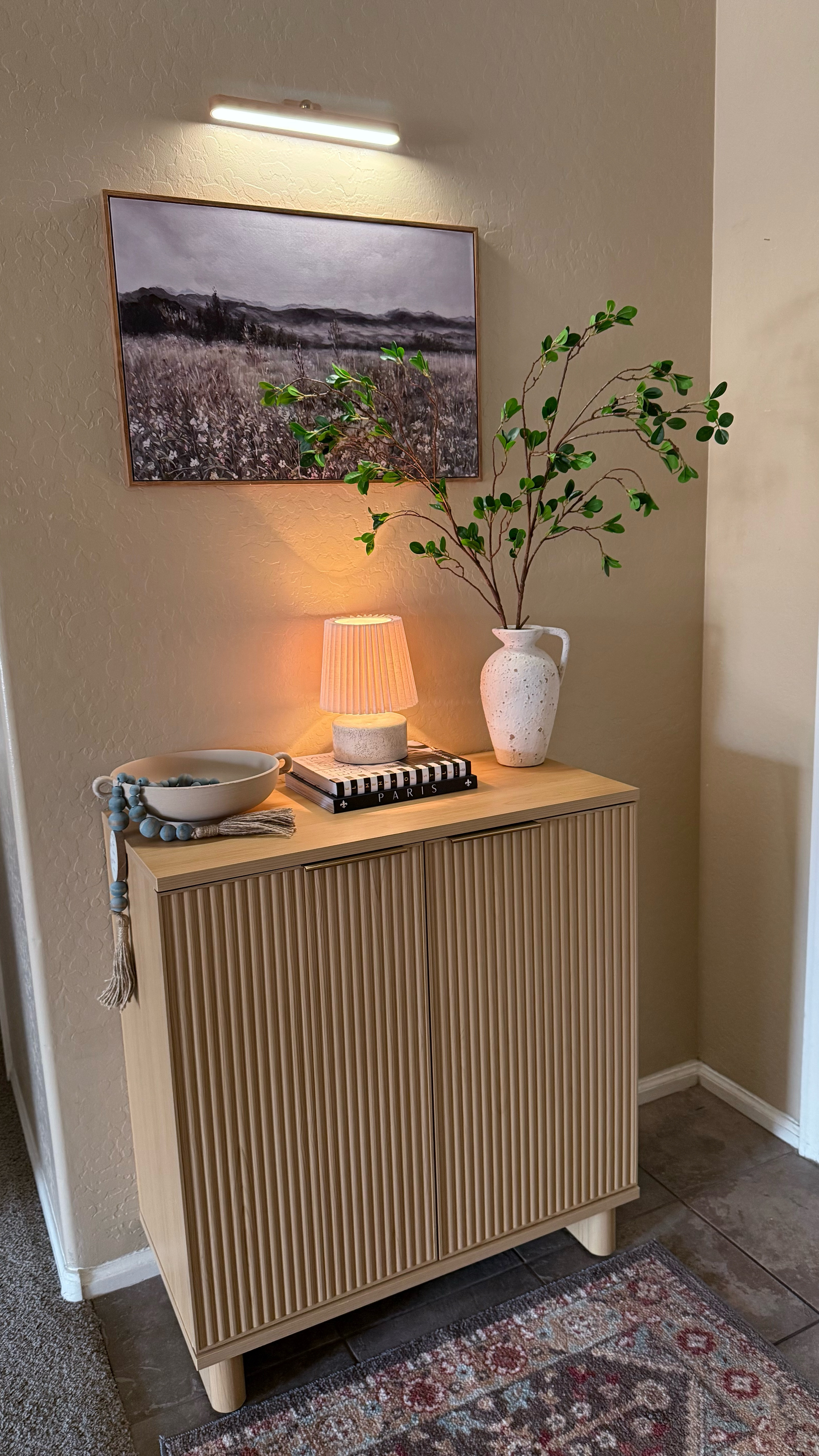 Small entryway idea. Cabinet from Walmart, Better Homes & Gardens brand. Decor from Target, Walmart and Amazon. 





Walmart home finds, Walmart cabinet, framed art, Amazon distressed vase, Amazon stems, shoe cabinet, BH&G furniture, Walmart furniture, mini lamp, console table decor 

#LTKSeasonal #LTKHome #LTKFamily #LTKSaleAlert #LTKWatchNow